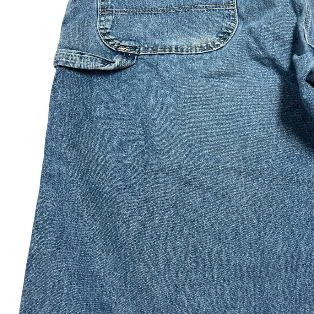 Vintage Dickies Jeans Men's 40x34 Blue Denim Straight Carpenter Workwear Baggy - Picture 6 of 8